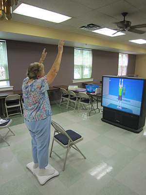 Using the Wii Fit for balance excercise